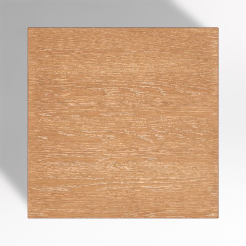 Virage Light Brown Oak Wood Square Side Table - image 7 of 8