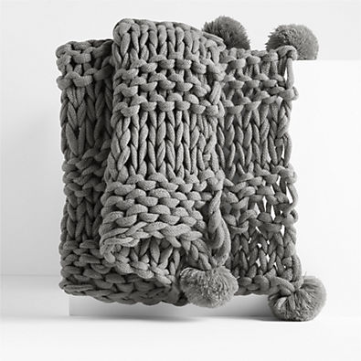 View Virka 70"x40" Grey Throw details