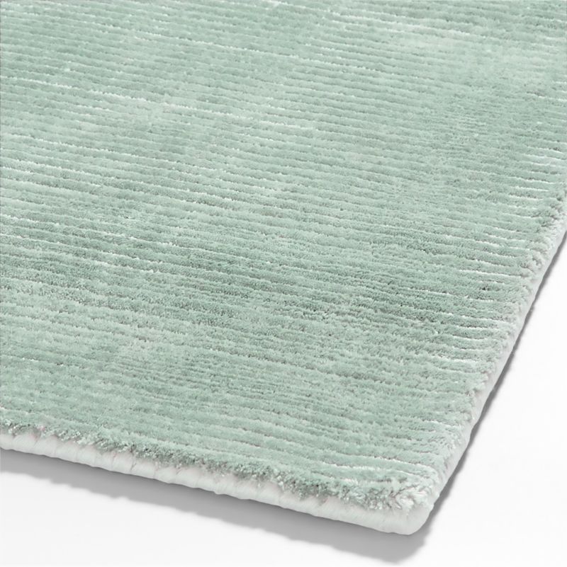 Viscose Double Striped Light Green Kids Area Rug 5'x8' - image 6 of 7