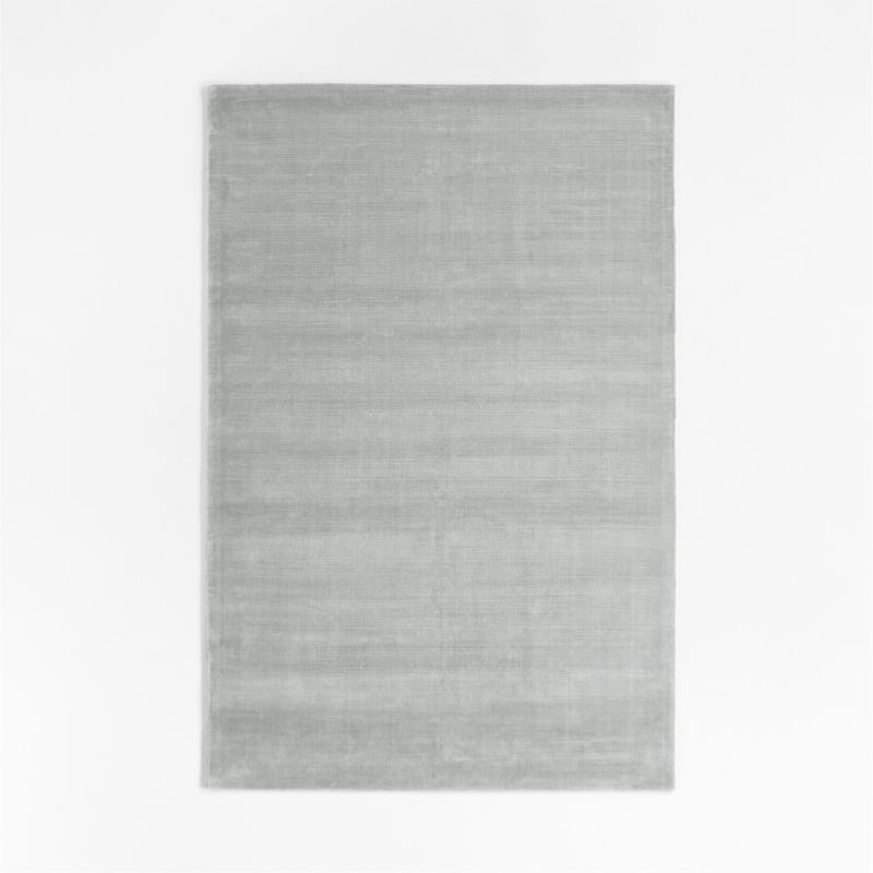 Viscose Double Striped Light Grey Kids Area Rug 5'x8' - image 0 of 8