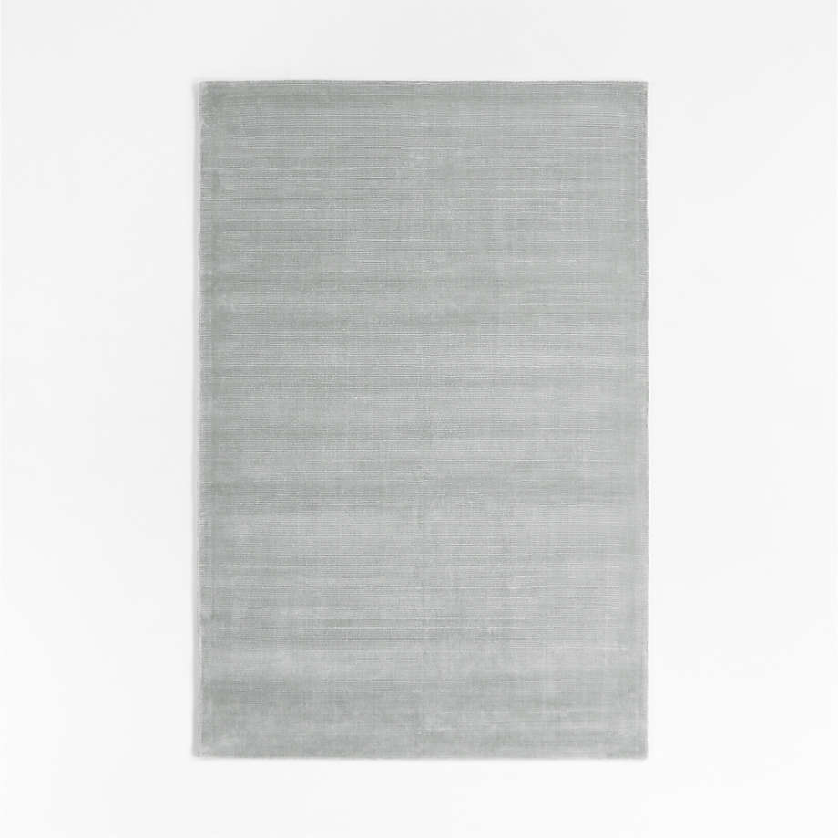 Viscose Double Striped Light Grey Kids Area Rug 6x9 + Reviews Crate