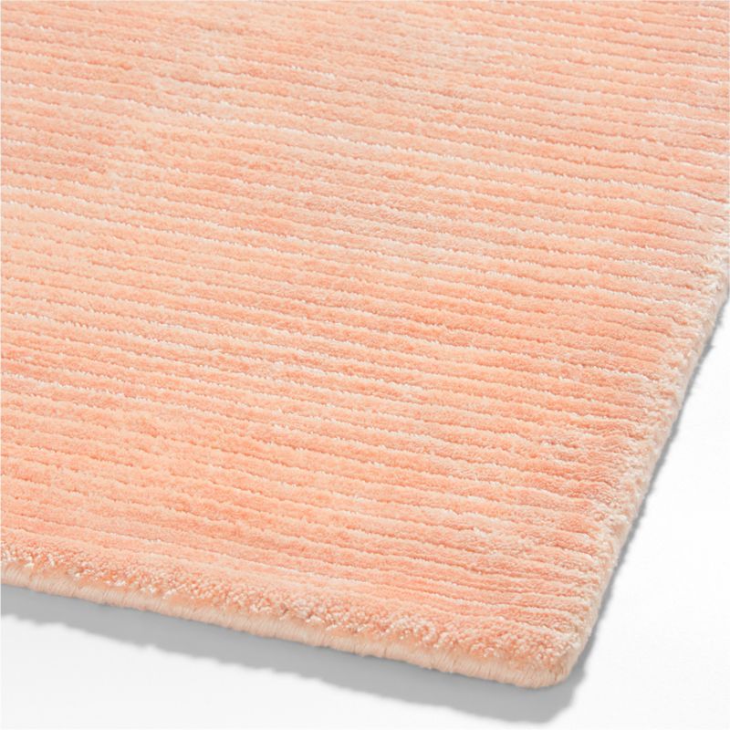 Viscose Double Striped Light Pink Kids Area Rug 6'x9' - image 3 of 5