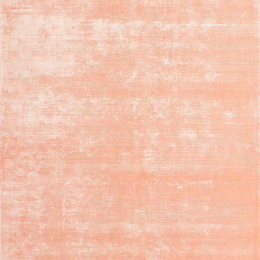 Viscose Double Striped Light Pink Kids Area Rug 5'x8'