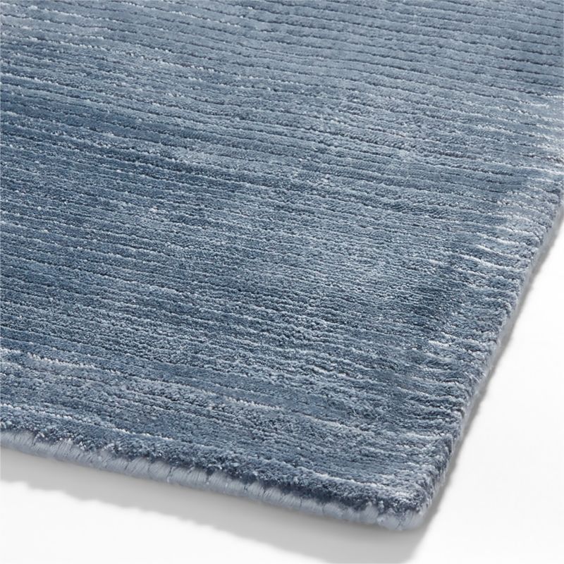 Viscose Double Striped Smoke Blue Kids Area Rug 5'x8' - image 6 of 7