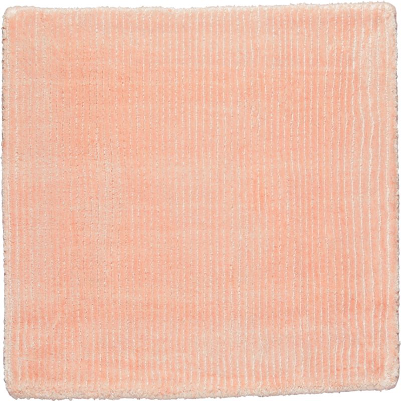 Viscose Double Striped Light Pink Kids 12"x18" Rug Swatch - image 0 of 4