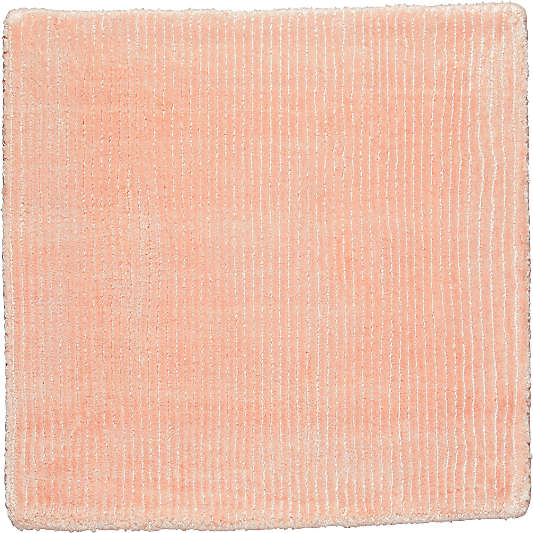 Viscose Double Striped Light Pink Kids 12"x18" Rug Swatch