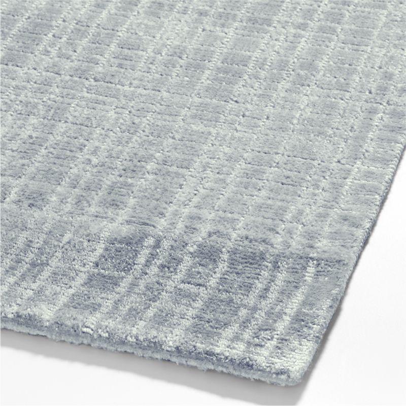 Viscose Grid Light Blue Kids 12"x18" Rug Swatch - image 5 of 6