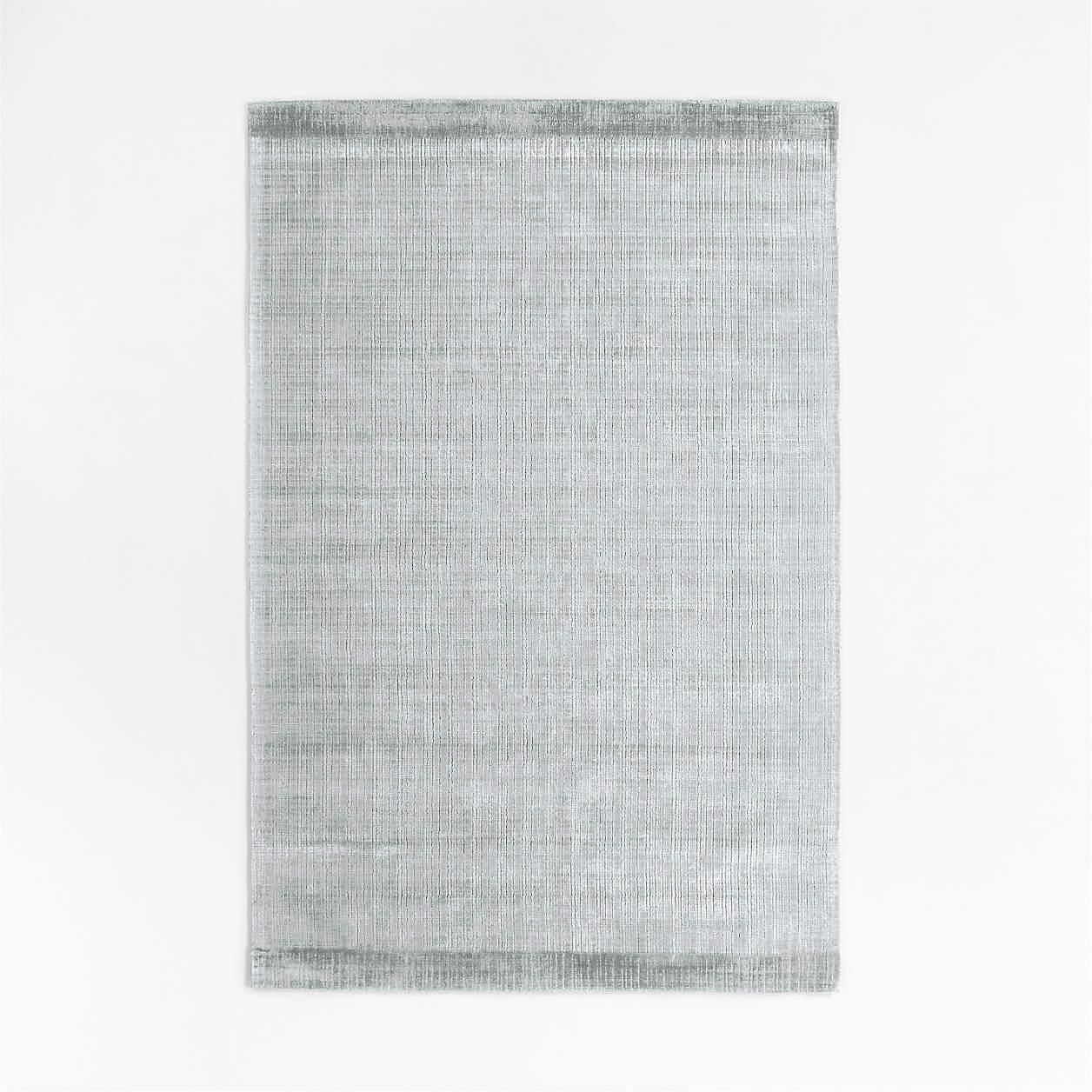 Viscose Grid Light Blue Kids Area Rug 6x9 Crate & Kids