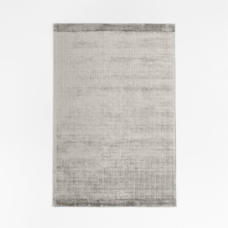 Viscose Grid Light Grey Kids Area Rug 5'x8' - image 0 of 8