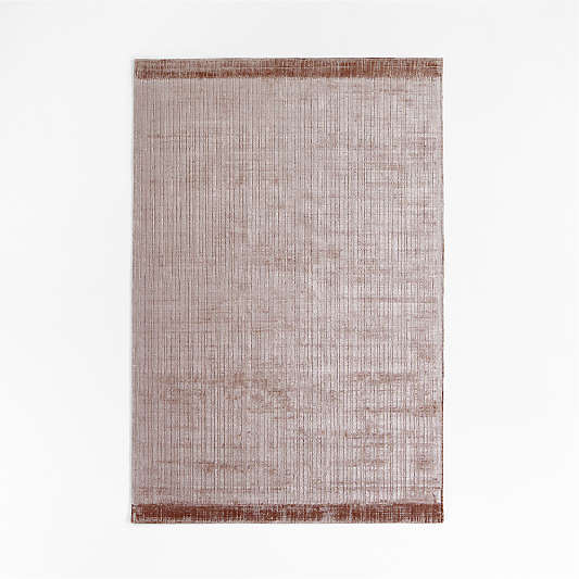 Viscose Grid Light Purple Kids Area Rug 8'x10'