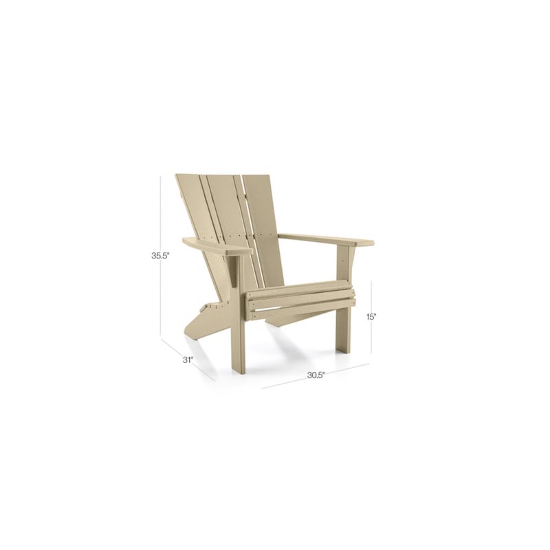 View Vista II Sand Outdoor Adirondack Chair  by POLYWOOD® - image 2 of 13