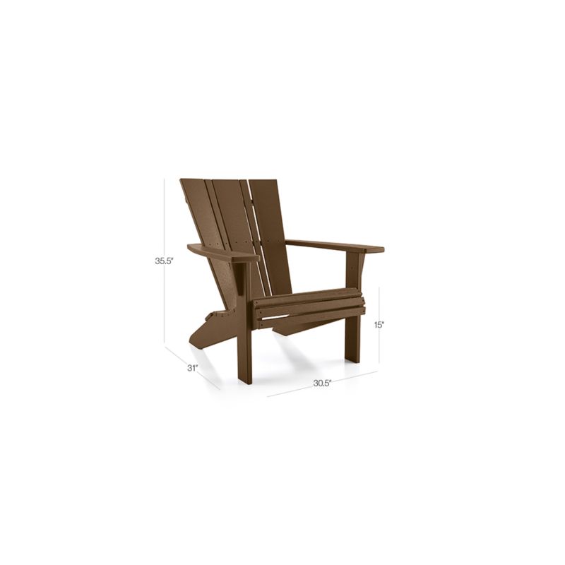 View Vista II Teak Outdoor Adirondack Chair by POLYWOOD® - image 2 of 13