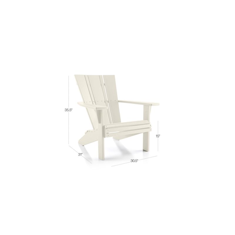 View Vista II White Outdoor Adirondack Chair by POLYWOOD® - image 2 of 13