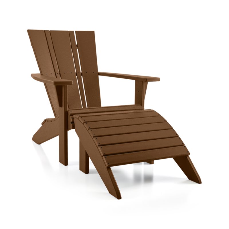 Vista II Teak Outdoor Adirondack Ottoman by POLYWOOD® - image 4 of 6