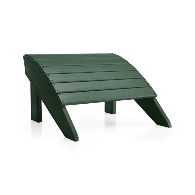 Vista II Green Outdoor Adirondack Chair Ottoman by POLYWOOD® - image 5 of 6