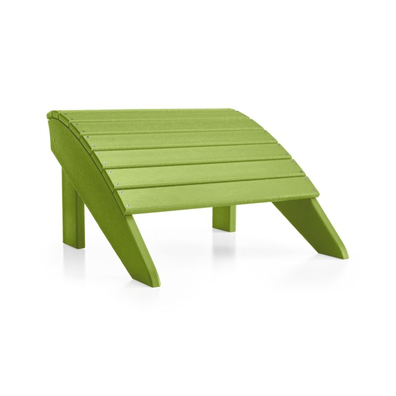 Vista II Lime Outdoor Adirondack Chair Ottoman by POLYWOOD® - image 5 of 6