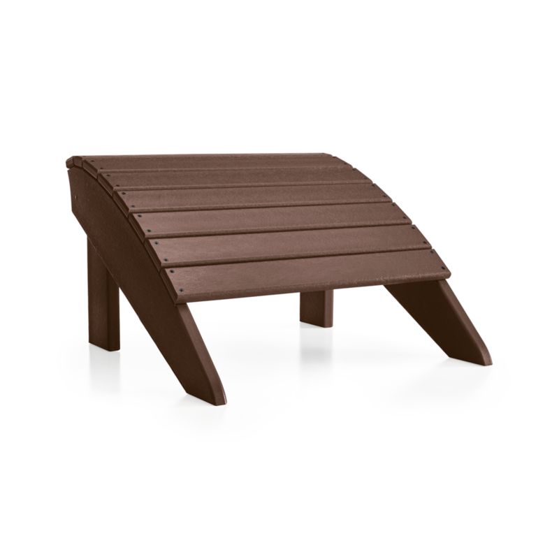 Vista II Mahogany Outdoor Adirondack Chair Ottoman by POLYWOOD® - image 5 of 6