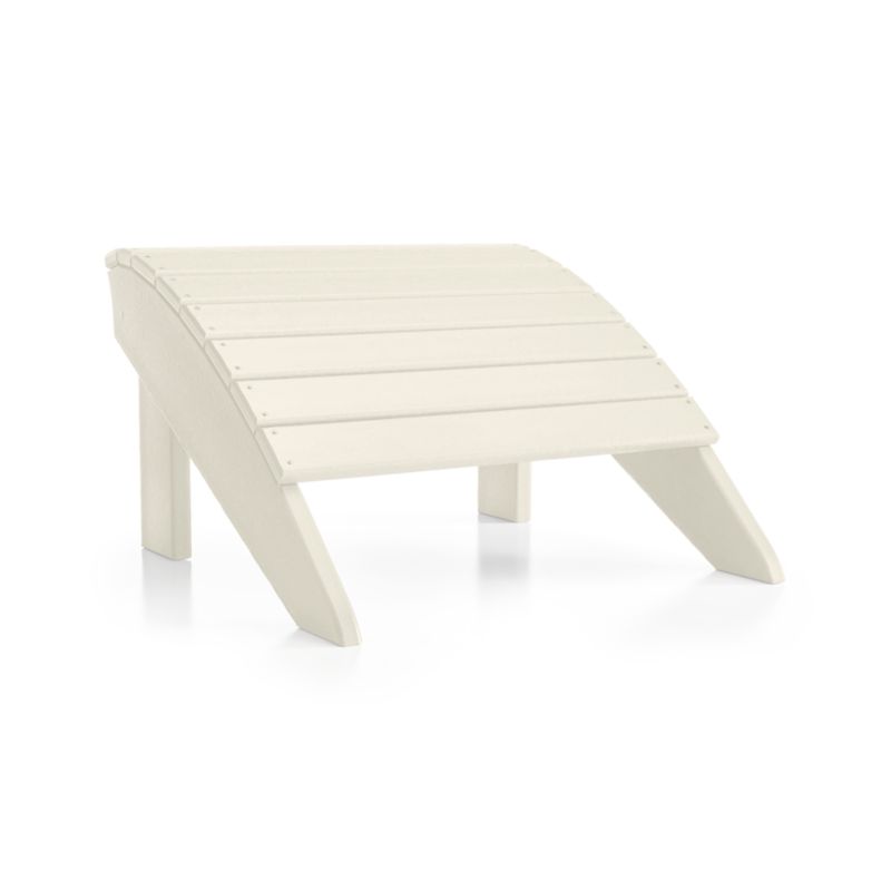 Vista II White Outdoor Adirondack Chair Ottoman by POLYWOOD® - image 5 of 6