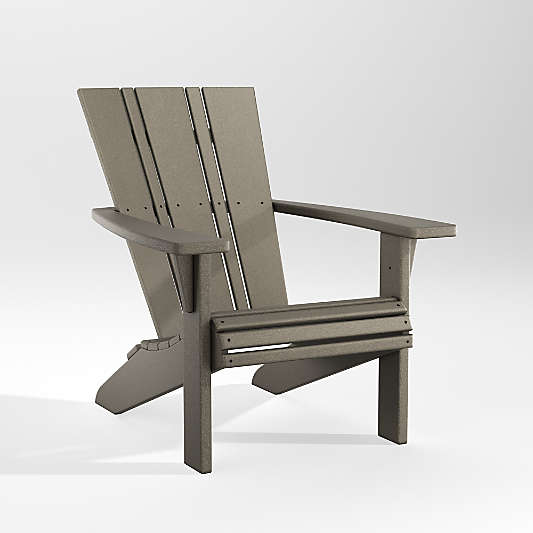 Vista II Slate Grey Outdoor Adirondack Chair by POLYWOOD®