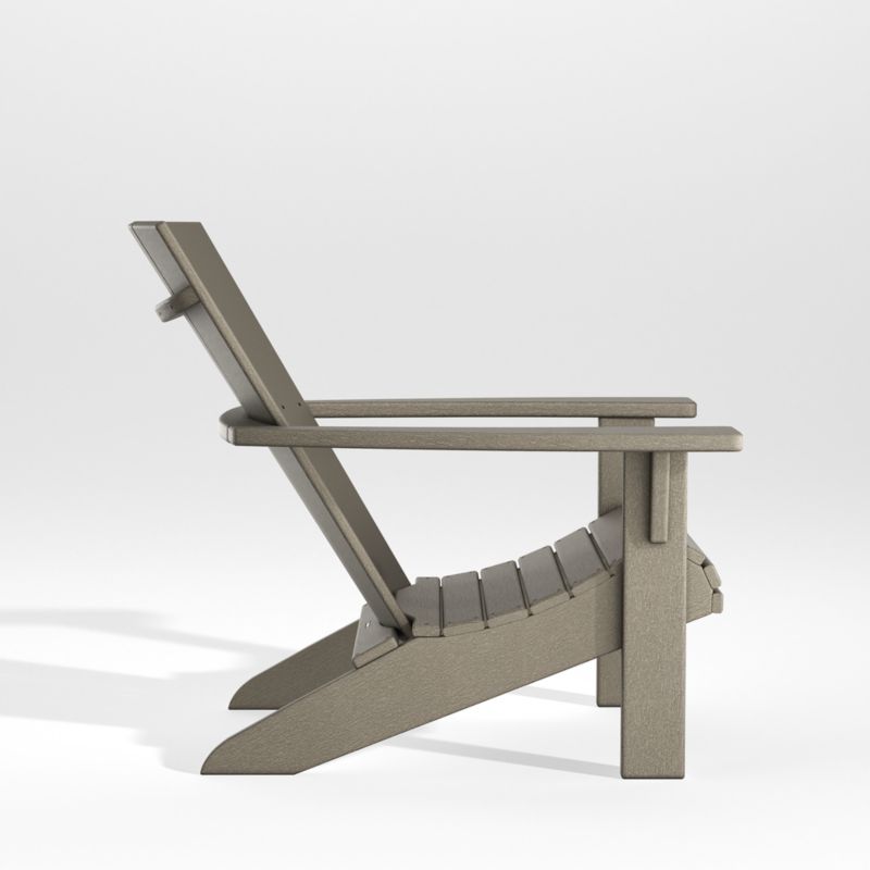 Vista II Slate Grey Outdoor Adirondack Chair by POLYWOOD® - image 7 of 13