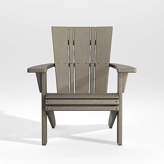 Vista II Slate Grey Outdoor Adirondack Chair by POLYWOOD®