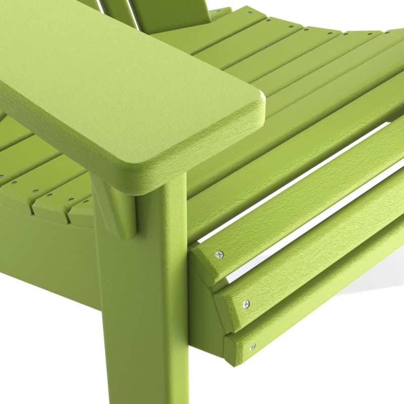 Vista II Lime Outdoor Adirondack Chair by POLYWOOD® - image 10 of 13