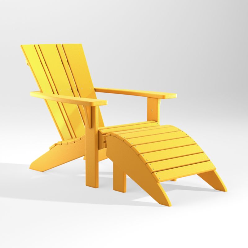 Vista II Lemon Outdoor Adirondack Chair by POLYWOOD® - image 8 of 13