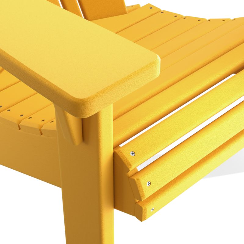 Vista II Lemon Outdoor Adirondack Chair by POLYWOOD® - image 10 of 13