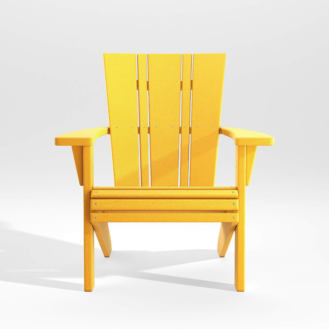 Vista II Lemon Outdoor Patio Adirondack Chair + Reviews Crate and Barrel