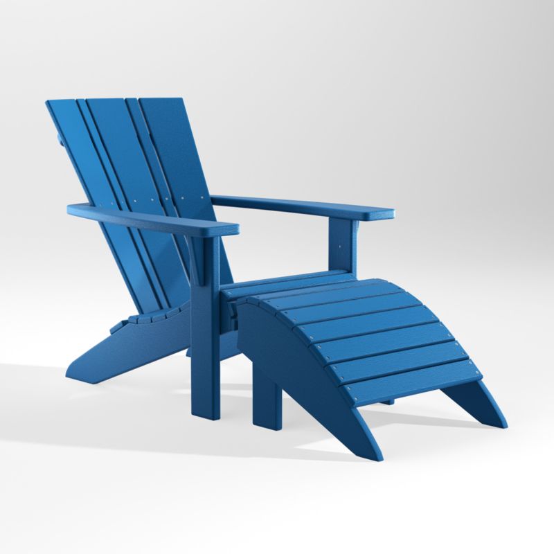 Vista II Pacific Blue Outdoor Adirondack Chair by POLYWOOD® - image 8 of 13