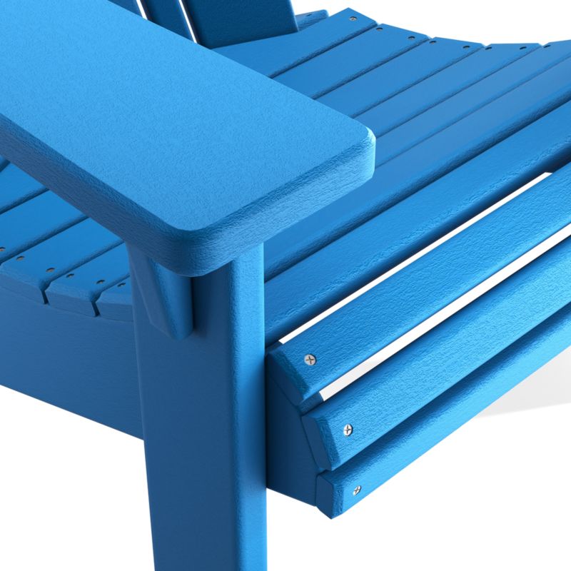 Vista II Pacific Blue Outdoor Adirondack Chair by POLYWOOD® - image 10 of 13