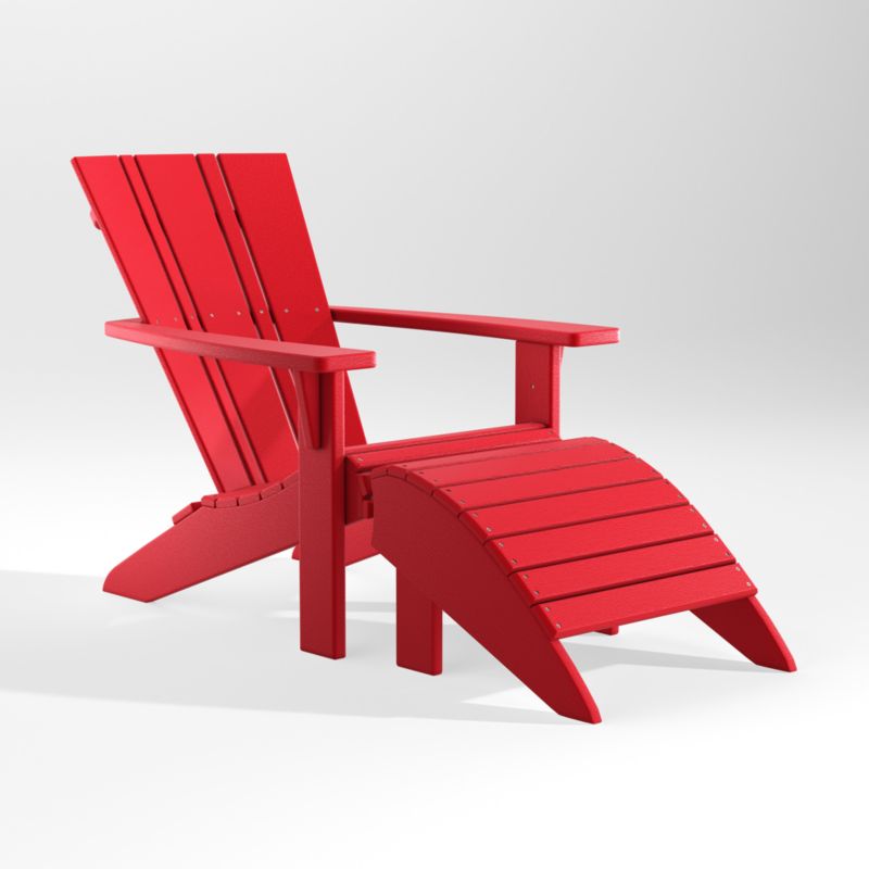 Vista II Sunset Red Outdoor Adirondack Chair by POLYWOOD® - image 8 of 13