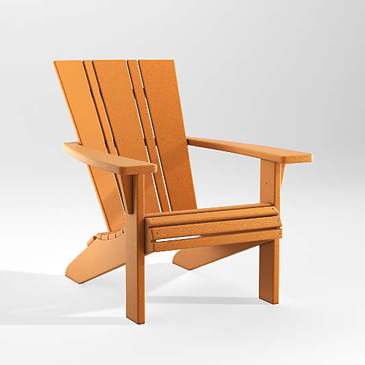 Vista II Tangerine Outdoor Adirondack Chair by POLYWOOD®