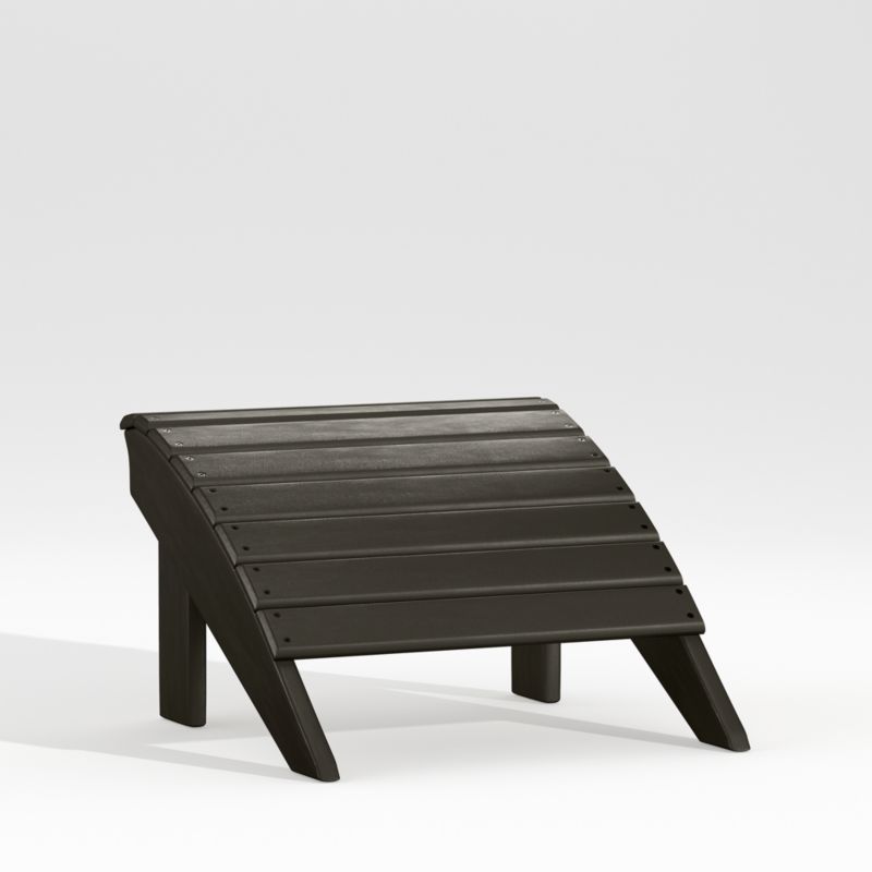 Vista II Black Outdoor Adirondack Chair Ottoman by POLYWOOD® - image 2 of 5