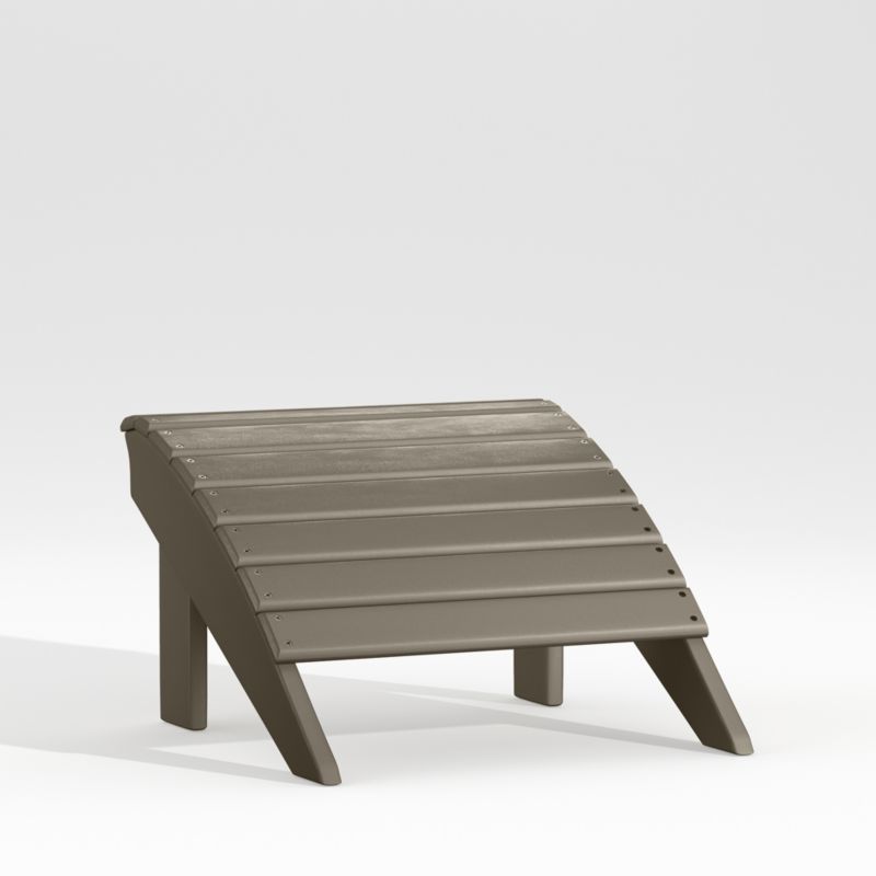 Vista II Slate Grey Outdoor Adirondack Ottoman by POLYWOOD® - image 1 of 4