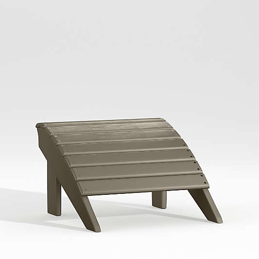 Vista II Slate Grey Outdoor Adirondack Ottoman by POLYWOOD®