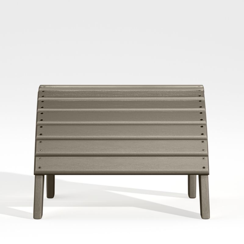 Vista II Slate Grey Outdoor Adirondack Ottoman by POLYWOOD® - image 0 of 4