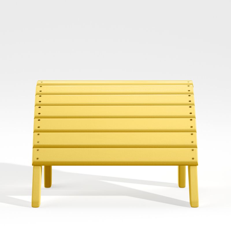 Vista II Lemon Outdoor Adirondack Chair Ottoman by POLYWOOD® - image 0 of 5