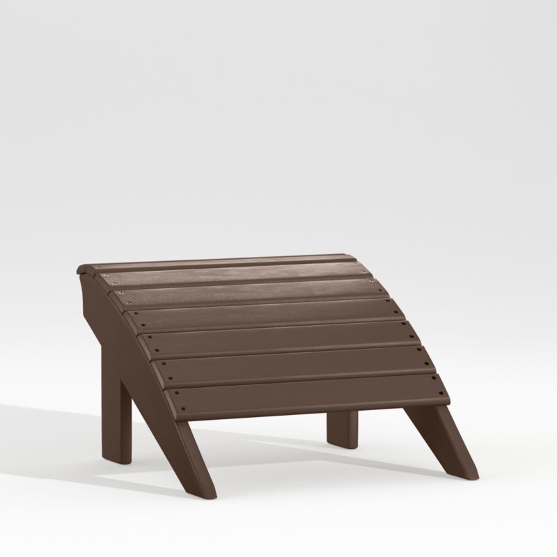 Vista II Mahogany Outdoor Adirondack Chair Ottoman by POLYWOOD® - image 2 of 6