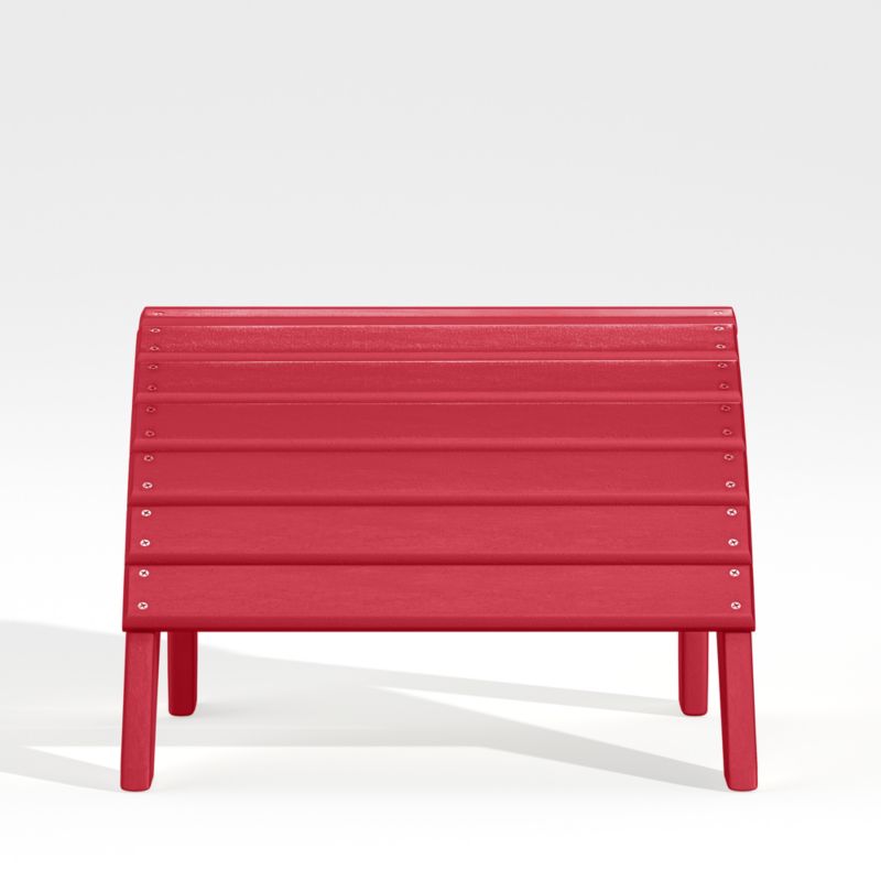 Vista II Sunset Red Outdoor Adirondack Chair Ottoman by POLYWOOD® - image 0 of 5