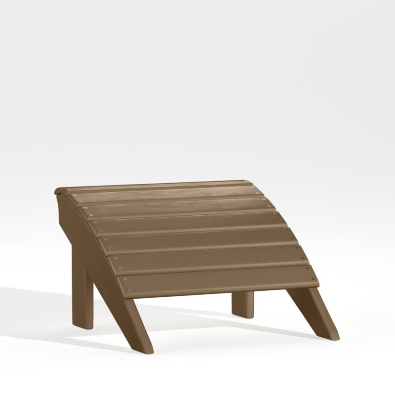 Vista II Teak Outdoor Adirondack Ottoman by POLYWOOD® - image 2 of 6