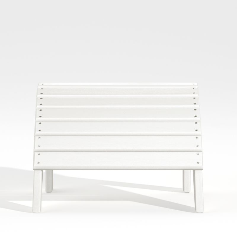 Vista II White Outdoor Adirondack Chair Ottoman by POLYWOOD® - image 0 of 6