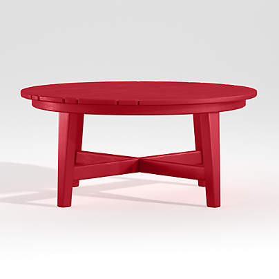 red adirondack side table