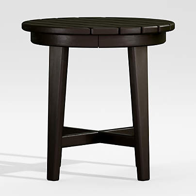 Vista II Black Adirondack Outdoor Side Table by POLYWOOD®