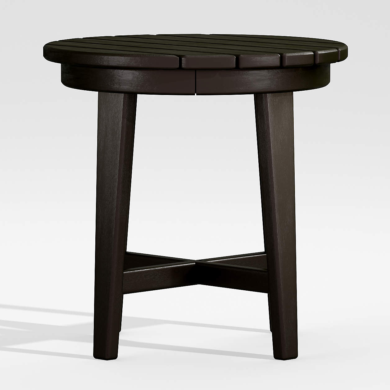 Vista II Black Adirondack Outdoor Patio Side Table by POLYWOOD + Reviews | Crate & Barrel