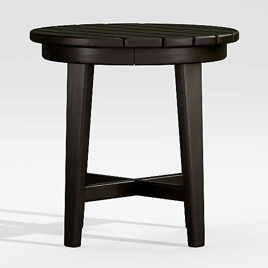 Vista II Black Adirondack Outdoor Side Table by POLYWOOD®