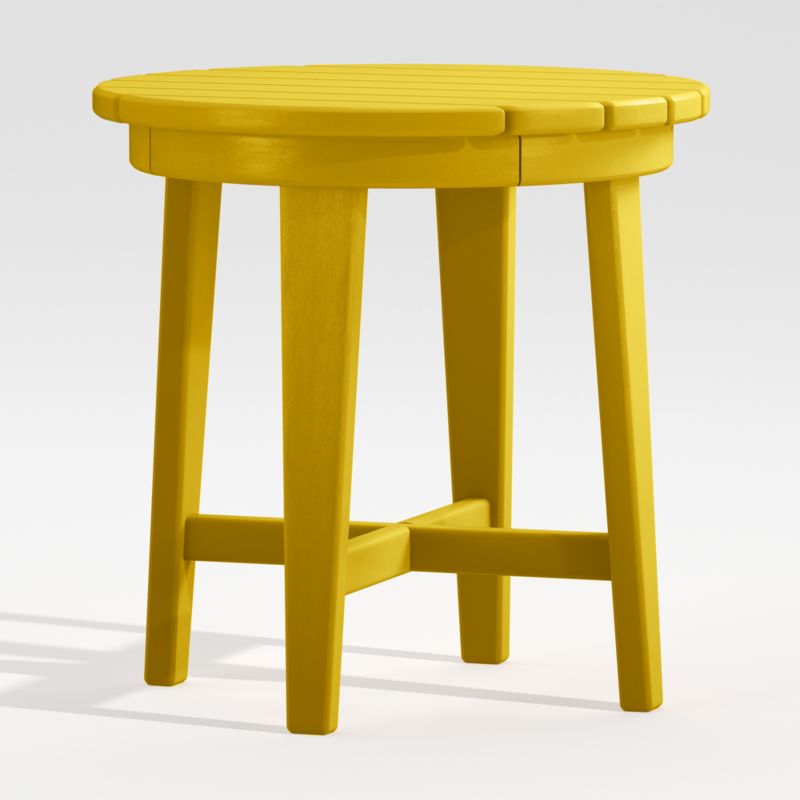 Vista II Lemon Adirondack Outdoor Side Table by POLYWOOD® - image 2 of 6