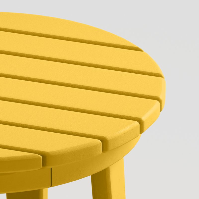 Vista II Lemon Adirondack Outdoor Side Table by POLYWOOD® - image 3 of 6