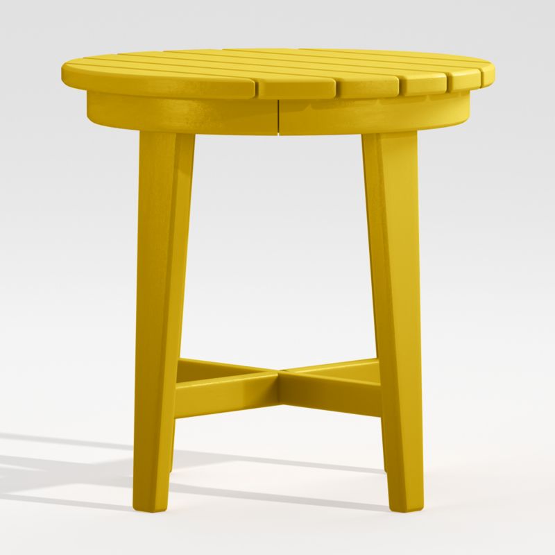 Vista II Lemon Adirondack Outdoor Side Table by POLYWOOD® - image 0 of 6