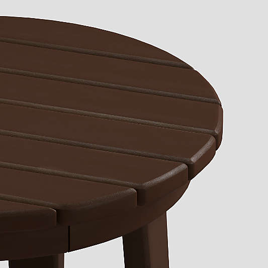 Vista II Mahogany Adirondack Outdoor Side Table by POLYWOOD®